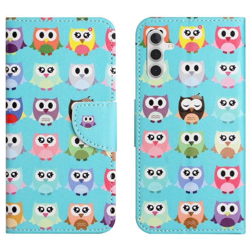 Læder Cover Samsung Galaxy S25 Fe Telefon Etui Uglebanden