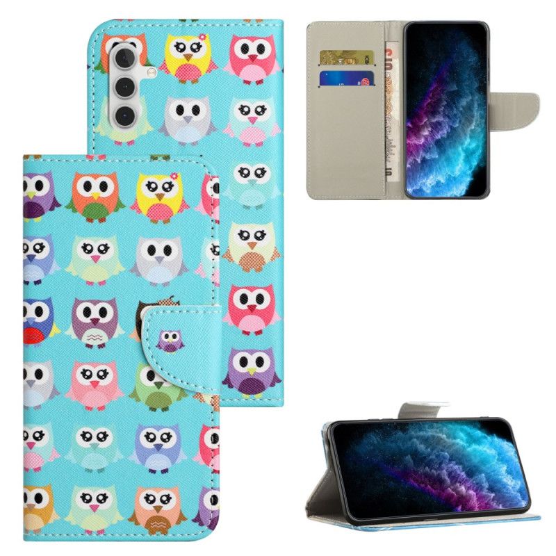 Læder Cover Samsung Galaxy S25 Fe Telefon Etui Uglebanden
