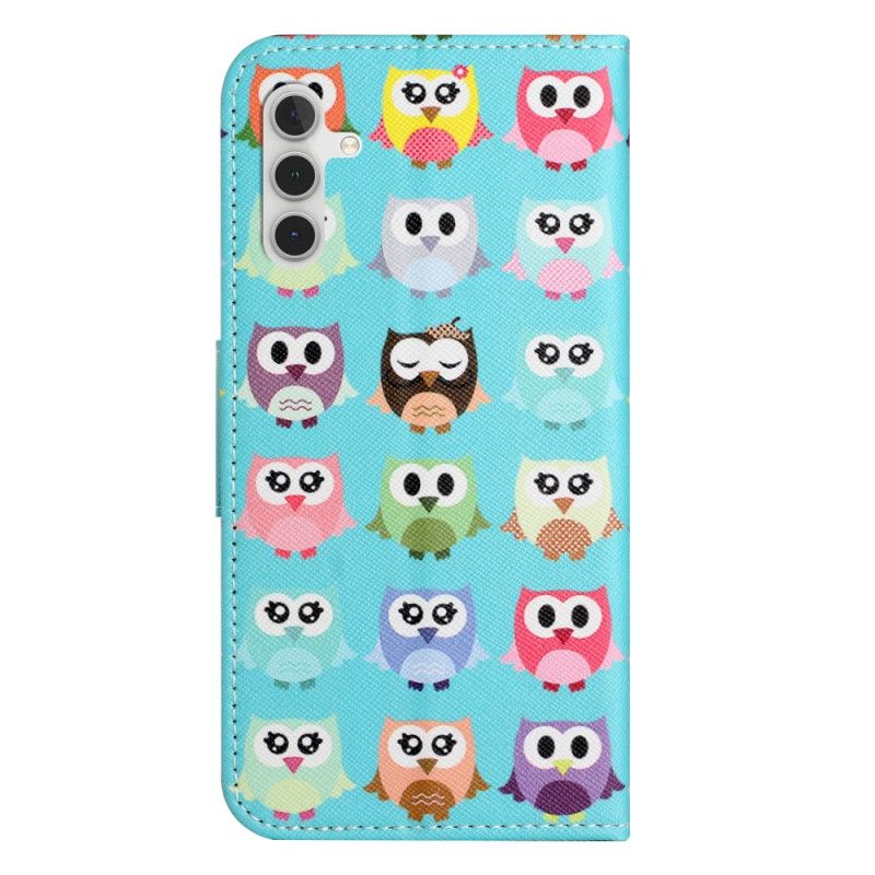 Læder Cover Samsung Galaxy S25 Fe Telefon Etui Uglebanden