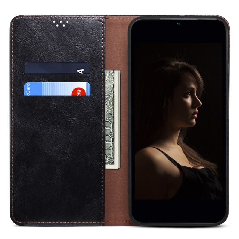 Læder Cover Samsung Galaxy S25 Fe Telefon Etui Vokset Kunstlæder