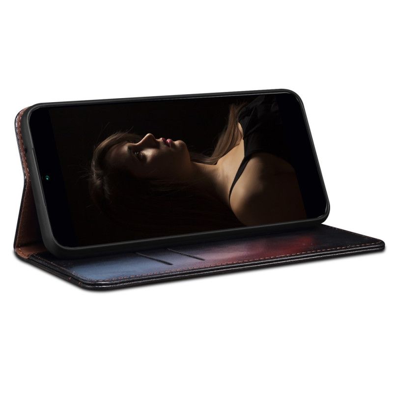 Læder Cover Samsung Galaxy S25 Fe Telefon Etui Vokset Kunstlæder