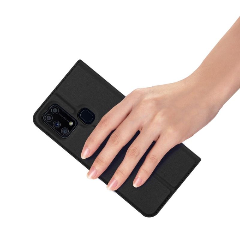 Læder Cover Samsung Galaxy M31 Satin Belægning