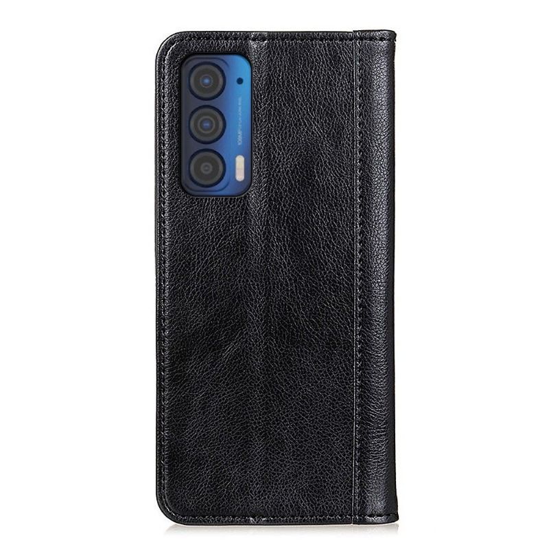 Etui Motorola Edge 20 Flip Cover Sylvester Folio I Imiteret Læder