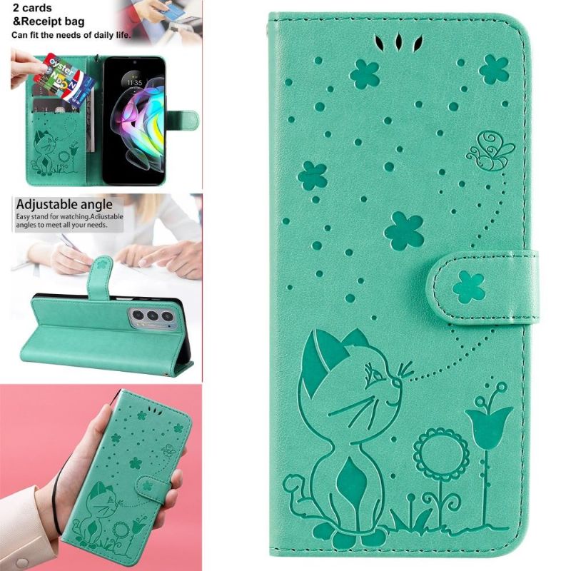 Flip Cover Motorola Edge 20 Illustration Kat