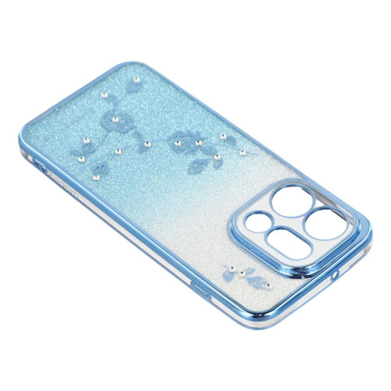 Cover Oppo Find X9 5g Kadem Blomster- Og Rhinstensremme