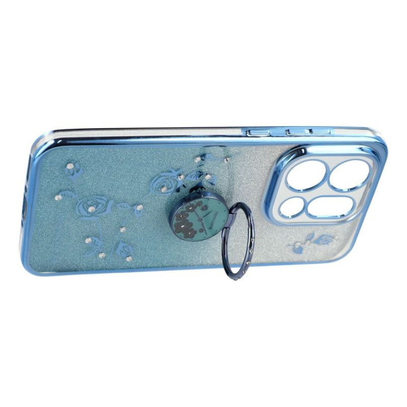 Cover Oppo Find X9 5g Kadem Blomster- Og Rhinstensringholder