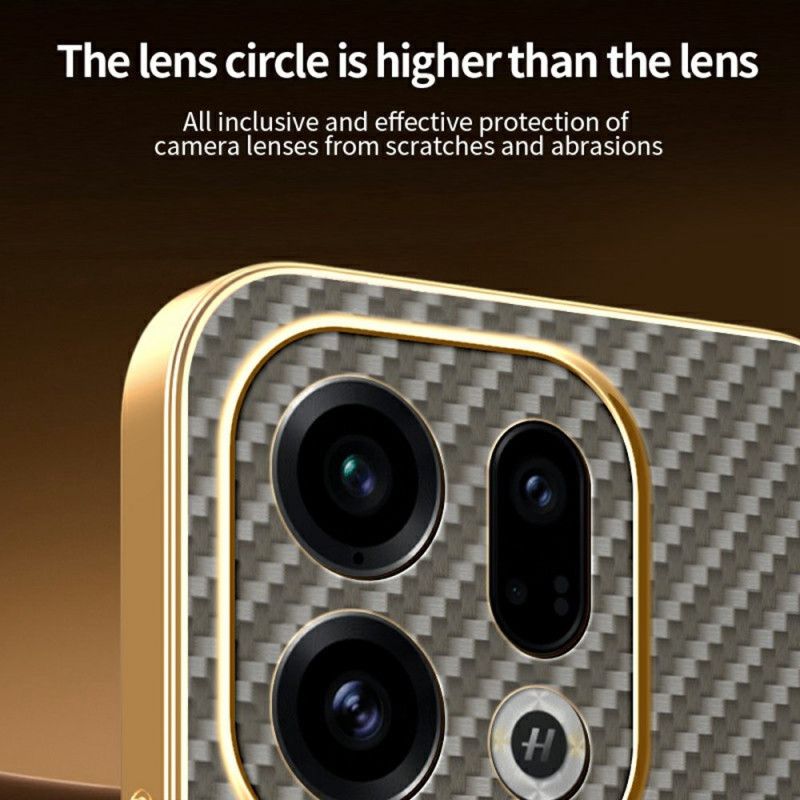 Cover Til Oppo Find X9 5g Kulfibertekstur