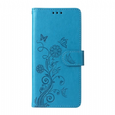 Flip Cover Oppo Find X9 5g Blomstersommerfuglemønster