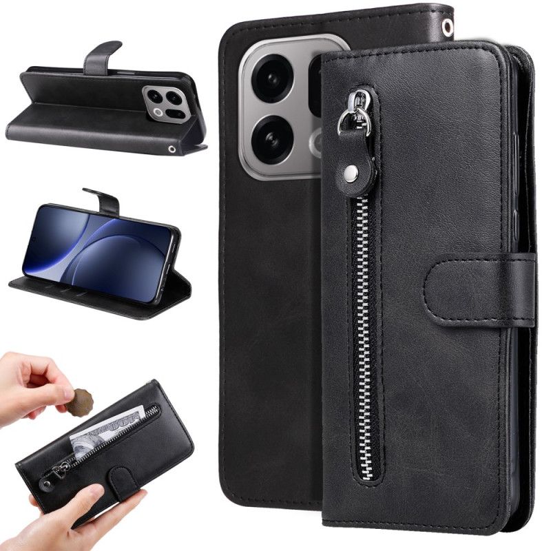 Flip Cover Oppo Find X9 5g Lomme Med Lynlås