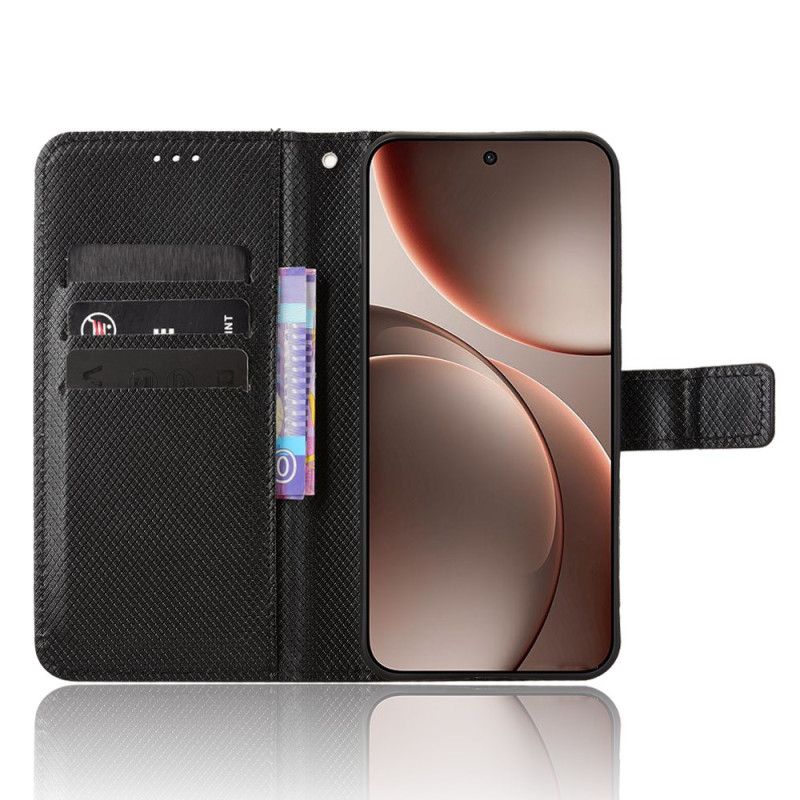 Flip Cover Til Oppo Find X9 5g Diamanttekstur