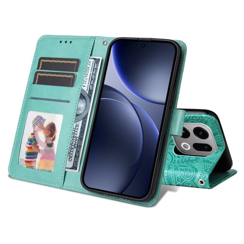 Læder Cover Oppo Find X9 5g Telefon Etui Mandala