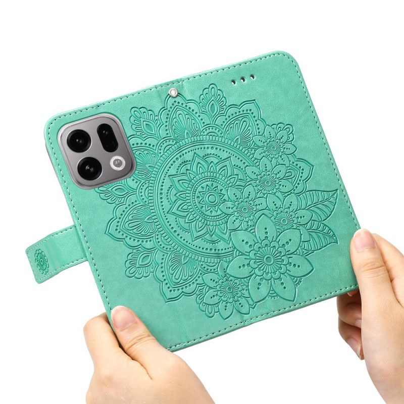 Læder Cover Oppo Find X9 5g Telefon Etui Mandala-print
