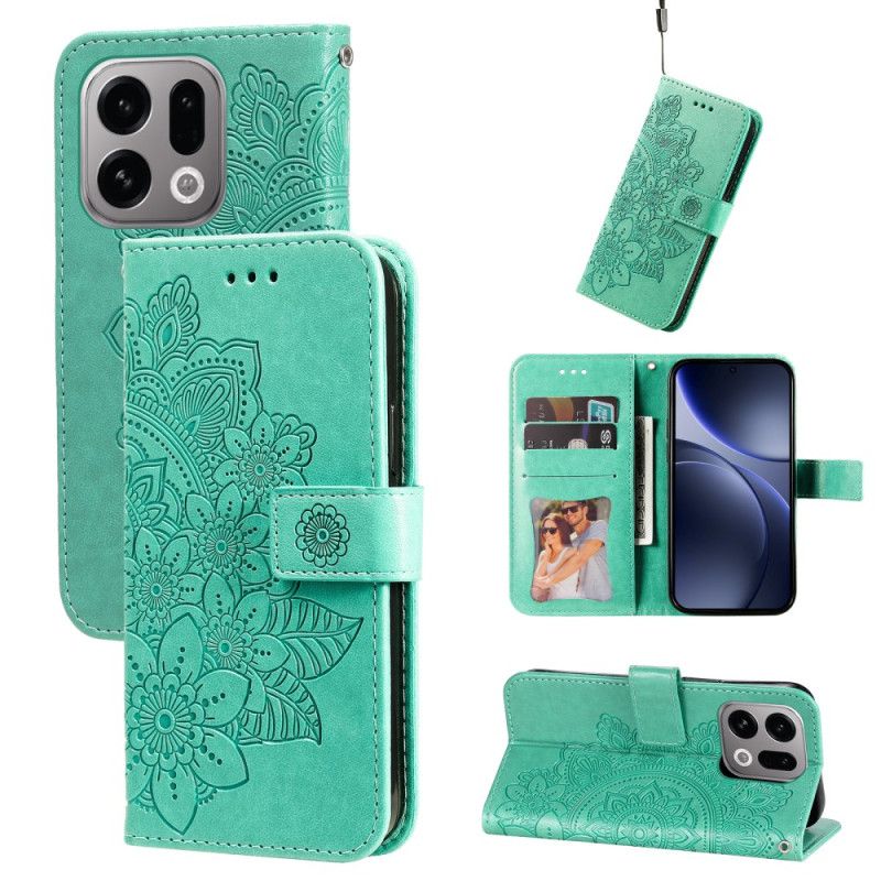 Læder Cover Oppo Find X9 5g Telefon Etui Mandala-print
