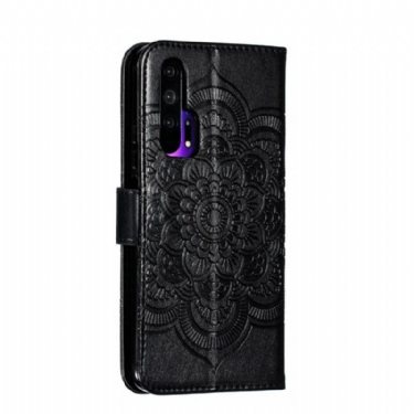 Etui Honor 20 Pro Flip Cover Mandala Folio Med Snor