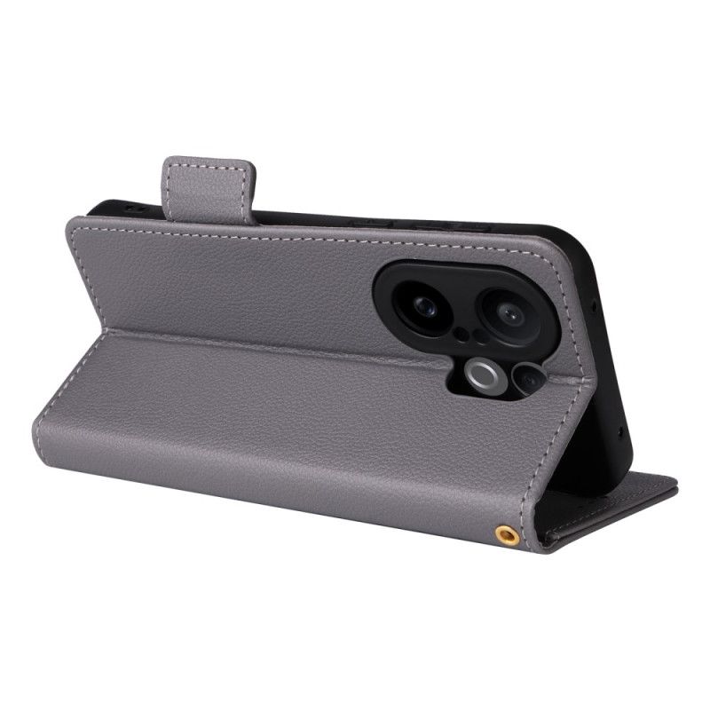 Flip Cover Til Vivo X200 Fe Kunstlæder Med Rem