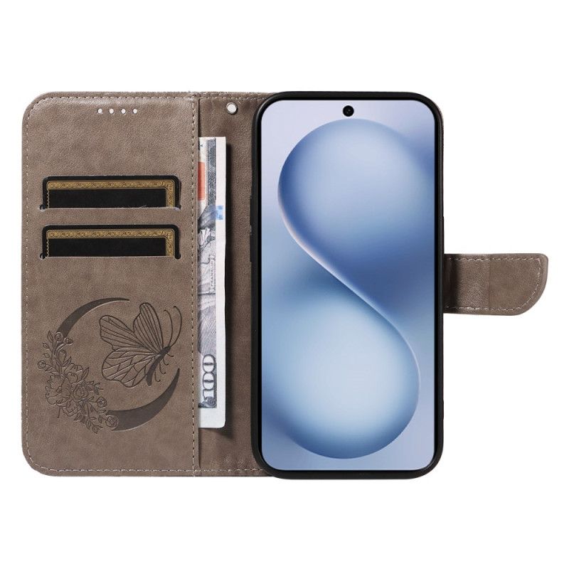 Flip Cover Vivo X200 Fe Grafisk Sommerfugl