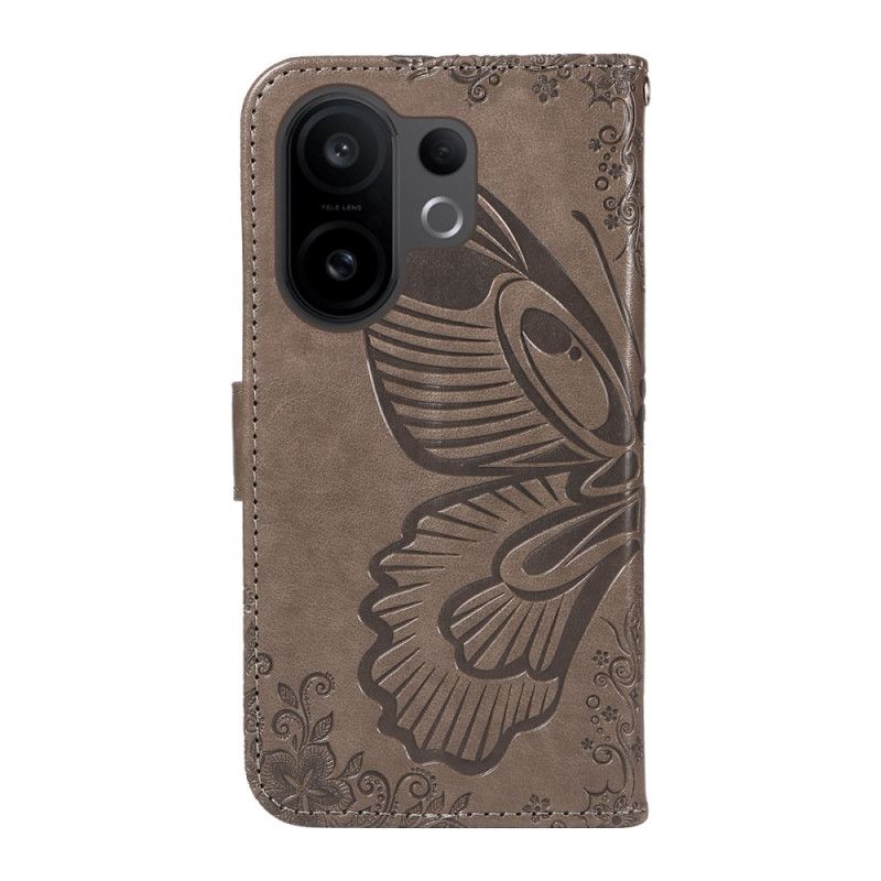 Flip Cover Vivo X200 Fe Grafisk Sommerfugl