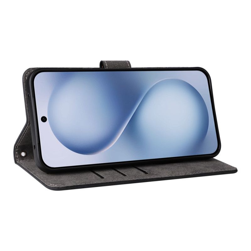 Flip Cover Vivo X200 Fe Rem Med Ruskindseffekt