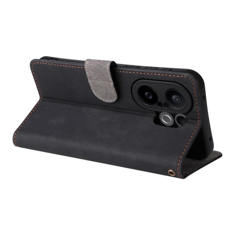 Flip Cover Vivo X200 Fe Rem Med Ruskindseffekt