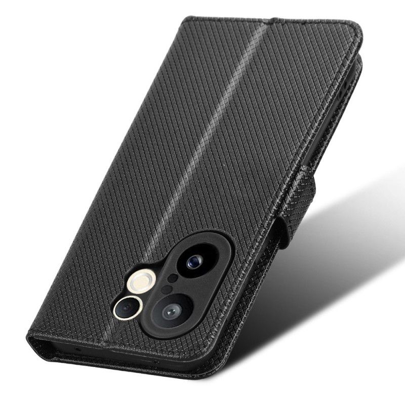 Flip Cover Vivo X200 Fe Tekstureret Kunstlæder