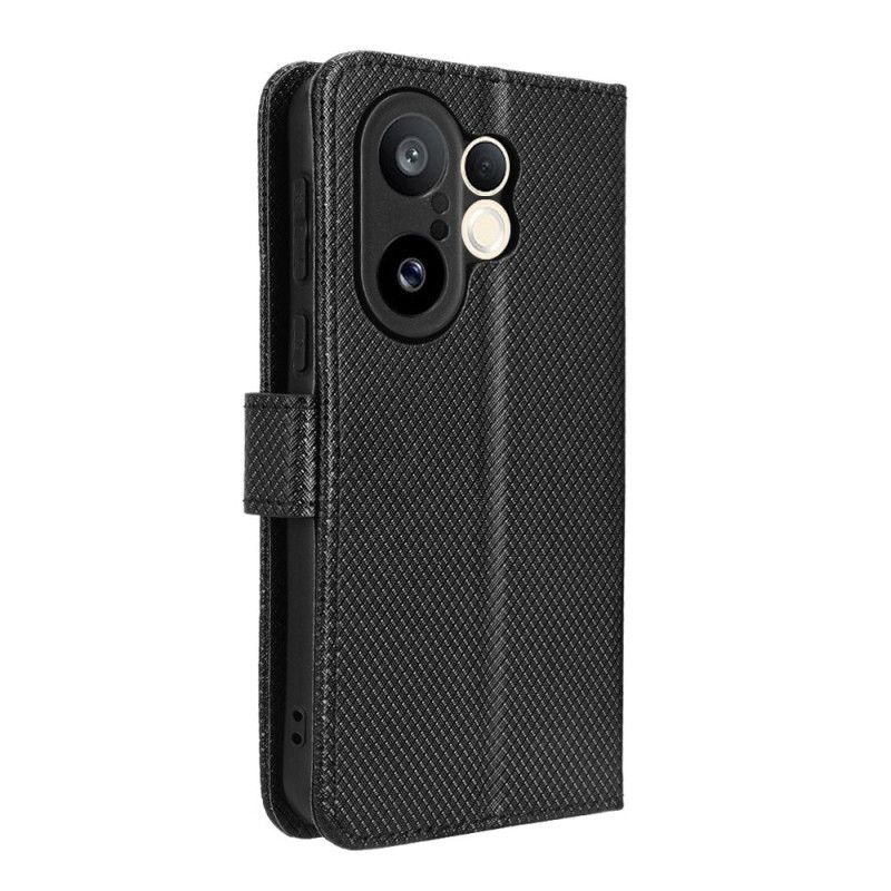 Flip Cover Vivo X200 Fe Tekstureret Kunstlæder