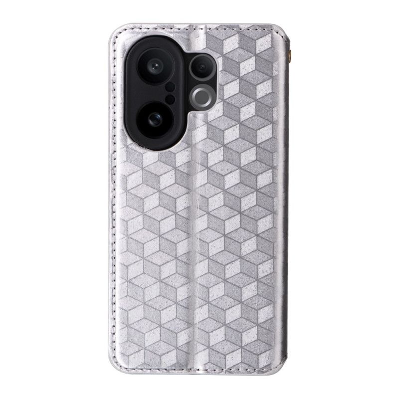 Læder Cover Vivo X200 Fe Telefon Etui Diamanter