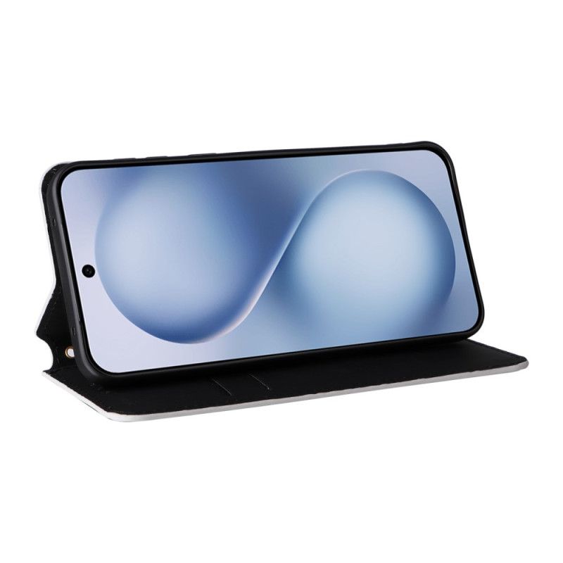 Læder Cover Vivo X200 Fe Telefon Etui Diamanter