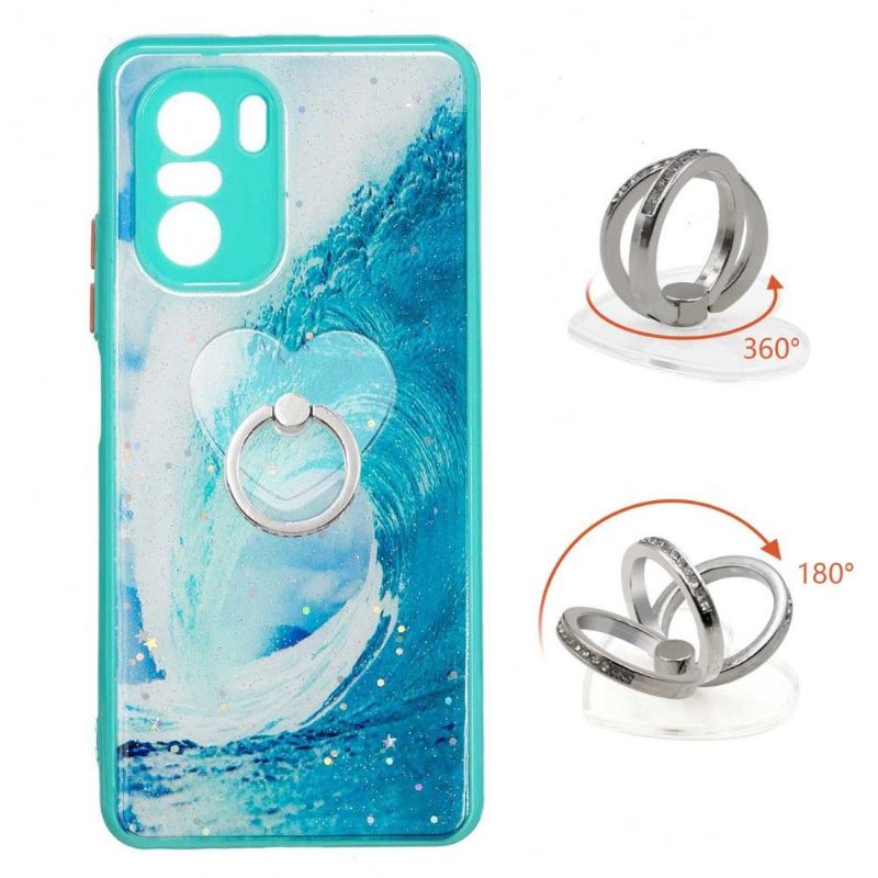 Cover Xiaomi Mi 11i / Poco F3 Bølge Med Ring