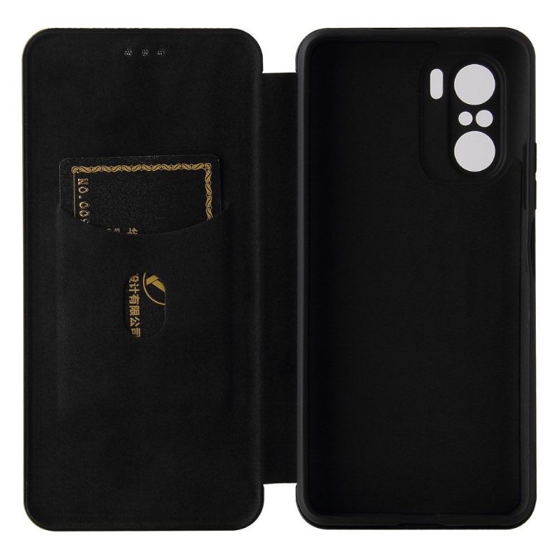 Læder Cover Xiaomi Mi 11i / Poco F3 Carbon Fiber Style Imiteret Læder