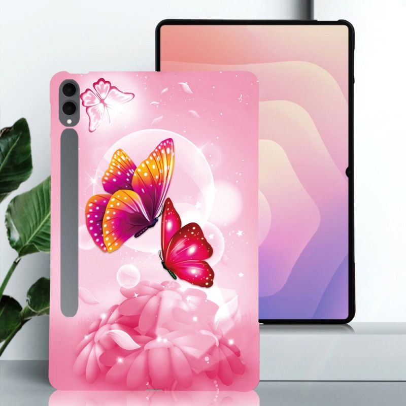 Cover Samsung Galaxy Tab S11 Ultra Lyserøde Sommerfugle