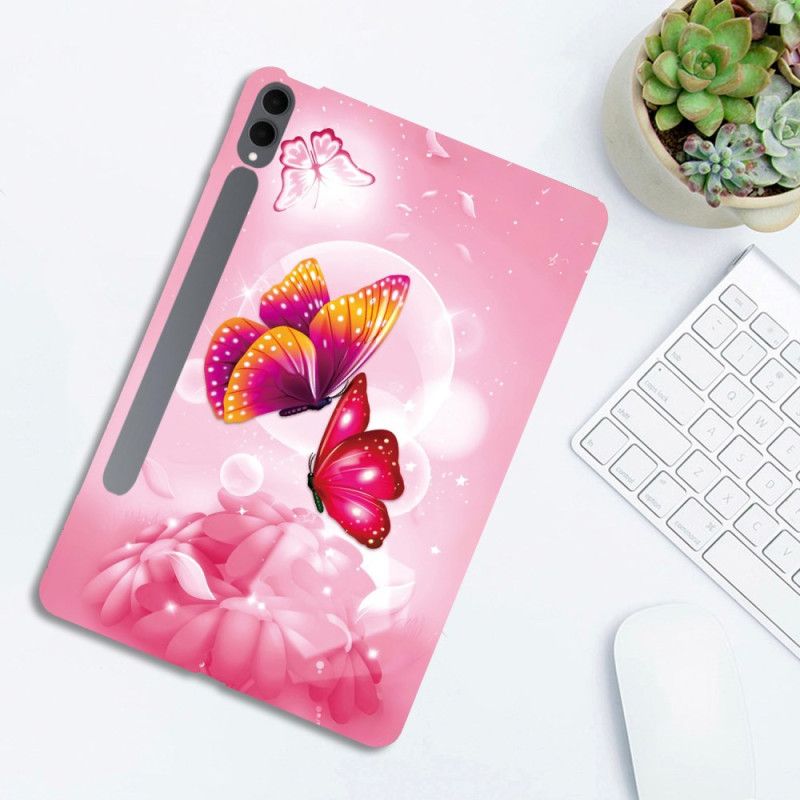 Cover Samsung Galaxy Tab S11 Ultra Lyserøde Sommerfugle