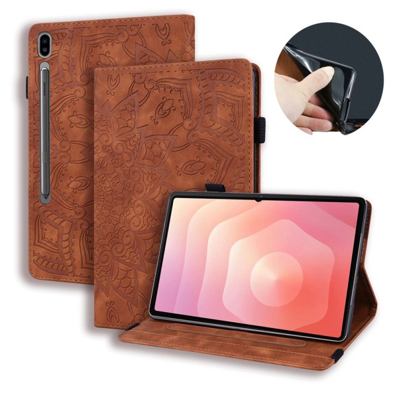 Etui Samsung Galaxy Tab S11 Ultra Mandala Med Ruskindseffekt