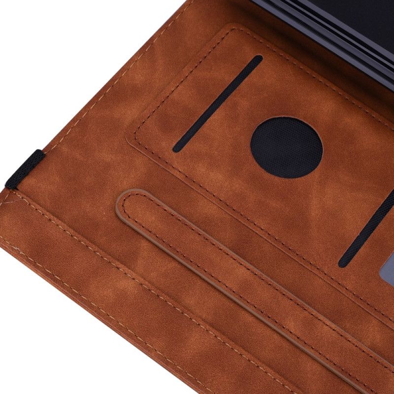 Etui Samsung Galaxy Tab S11 Ultra Mandala Med Ruskindseffekt