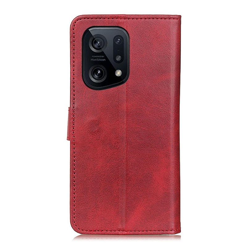 Flip Cover Oppo Find X5 Anti-fald Marius Mat Læder Effekt