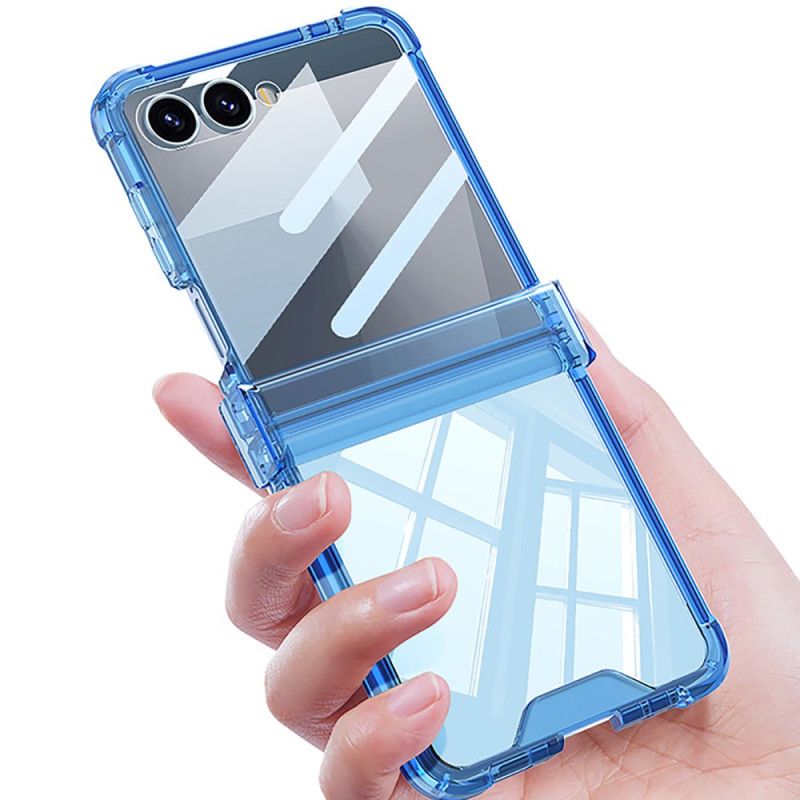 Cover Samsung Galaxy Z Flip 7 Farvet Gennemsigtig Med Airbagbeskyttelse