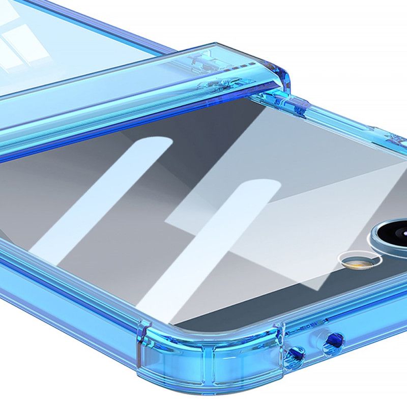Cover Samsung Galaxy Z Flip 7 Farvet Gennemsigtig Med Airbagbeskyttelse