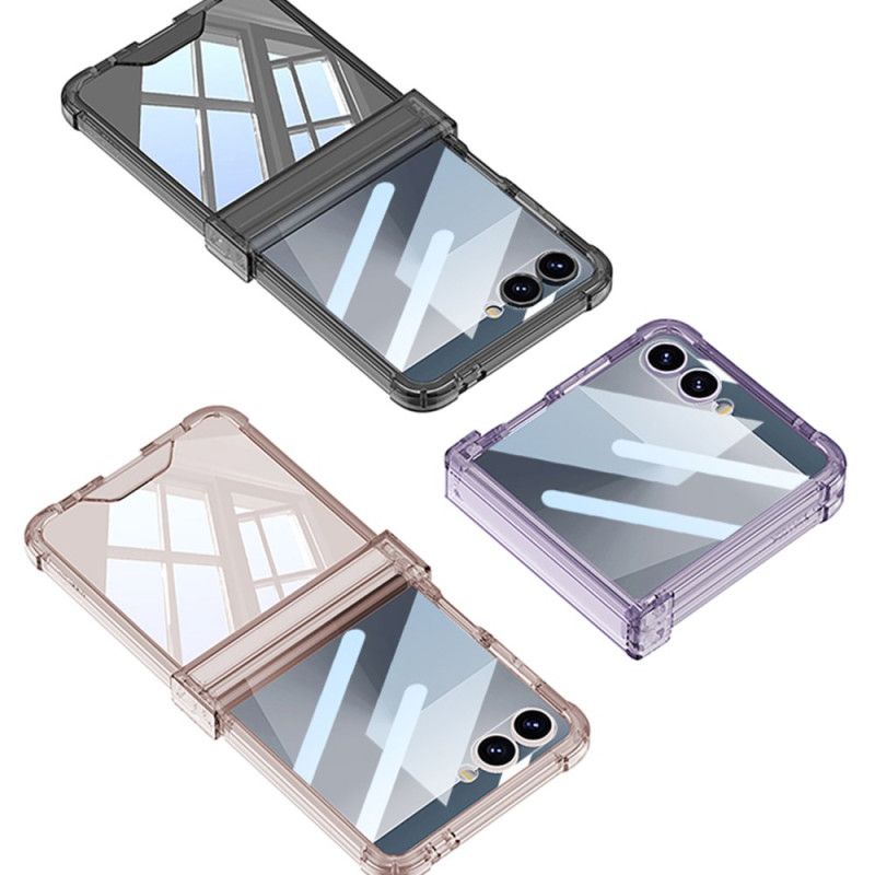 Cover Samsung Galaxy Z Flip 7 Farvet Gennemsigtig Med Airbagbeskyttelse