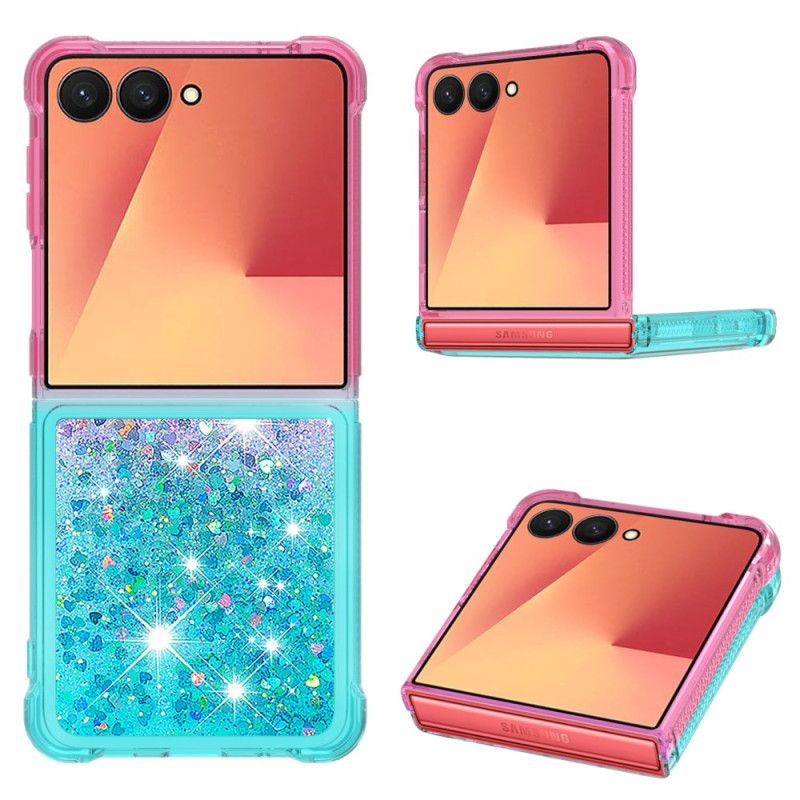 Cover Samsung Galaxy Z Flip 7 Graduerede Pailletter
