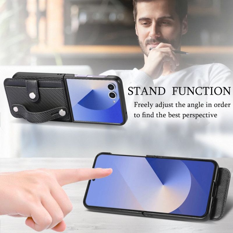 Cover Samsung Galaxy Z Flip 7 Kortholder I Kulfiber