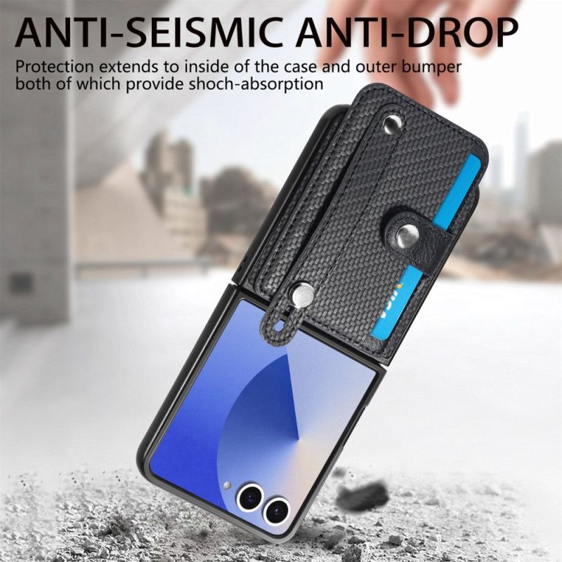 Cover Samsung Galaxy Z Flip 7 Kortholder I Kulfiber