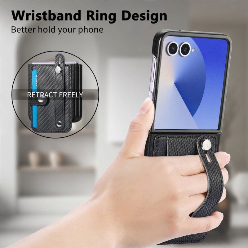Cover Samsung Galaxy Z Flip 7 Kortholder I Kulfiber