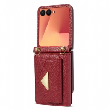 Cover Samsung Galaxy Z Flip 7 Kortholder Og Håndledsrem