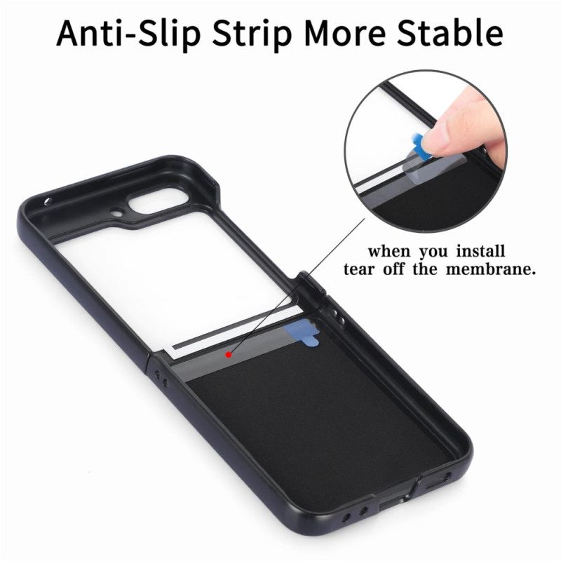 Cover Samsung Galaxy Z Flip 7 Kortholder Og Holder Med Vintage-effekt