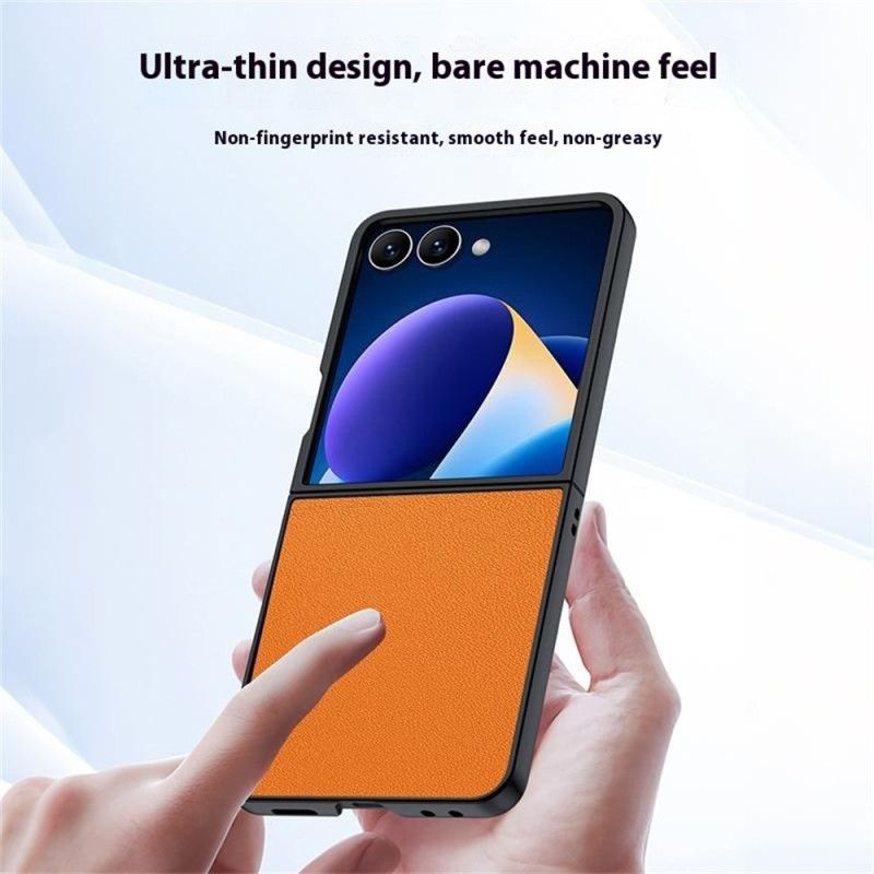 Cover Samsung Galaxy Z Flip 7 Lædereffekt