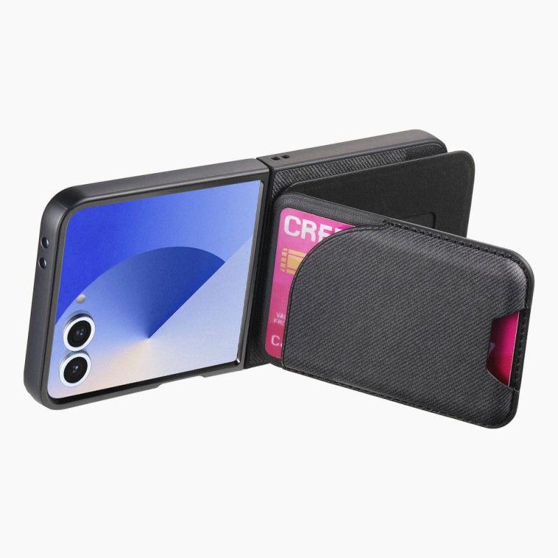 Cover Samsung Galaxy Z Flip 7 Magnetisk Med Holder Og Aftagelig Kortholder
