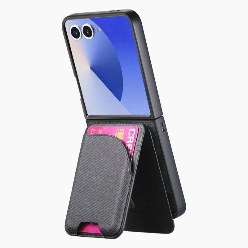 Cover Samsung Galaxy Z Flip 7 Magnetisk Med Holder Og Aftagelig Kortholder