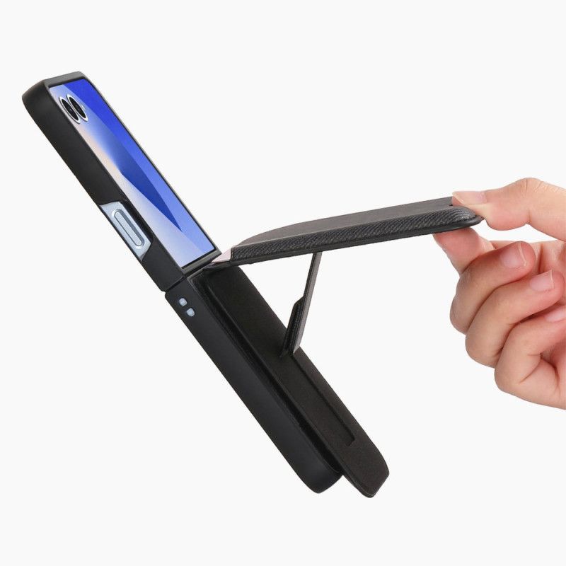Cover Samsung Galaxy Z Flip 7 Magnetisk Med Holder Og Aftagelig Kortholder