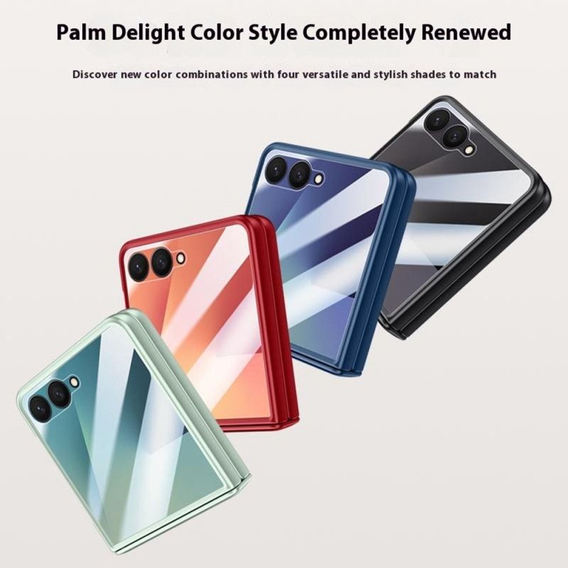 Cover Samsung Galaxy Z Flip 7 Magnetisk Med Metaleffekt