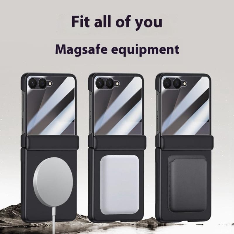 Cover Samsung Galaxy Z Flip 7 Magnetisk Med Metaleffekt