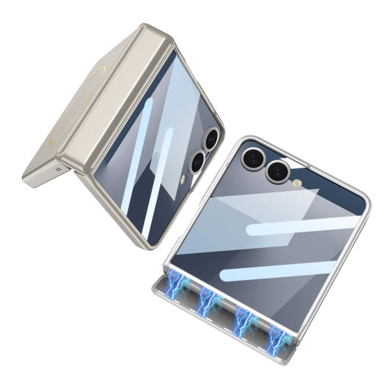 Cover Samsung Galaxy Z Flip 7 Med Magnetisk Fastgørelse Hængselbeskytter Og Gkk-branding